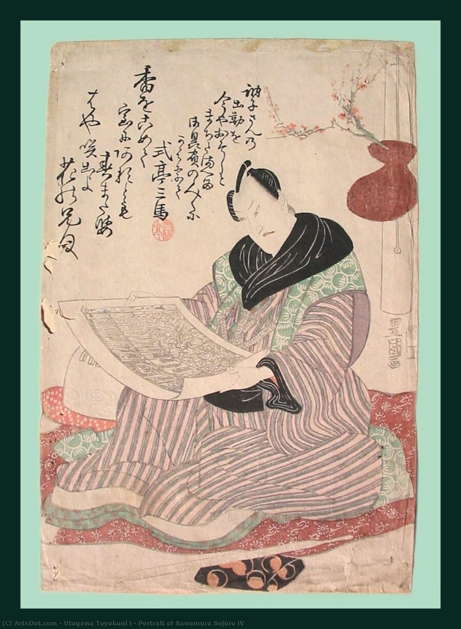 Portrait Of Sawamura Sojūro Iv — Utagawa Toyokuni I