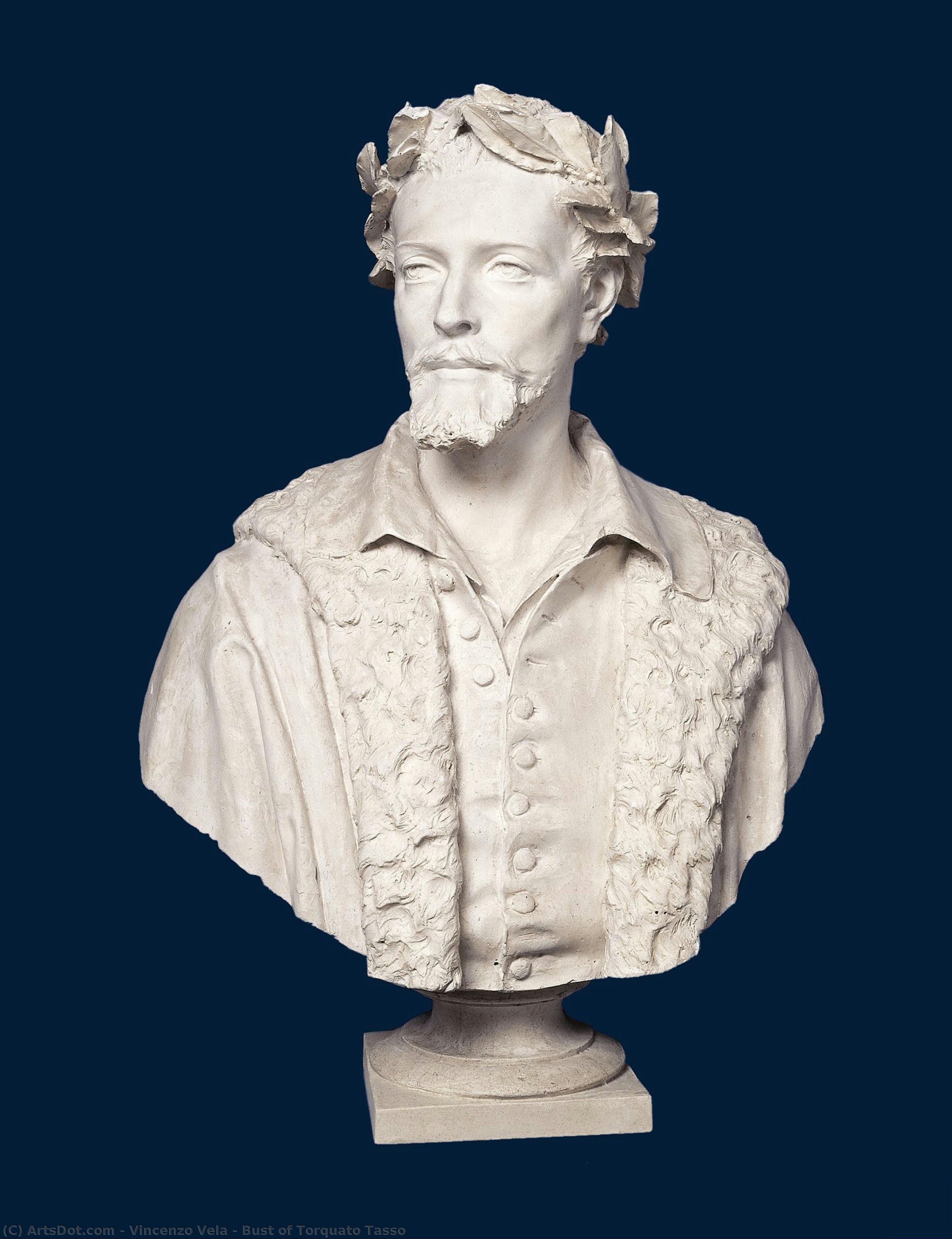 Bust Of Torquato Tasso — Vincenzo Vela