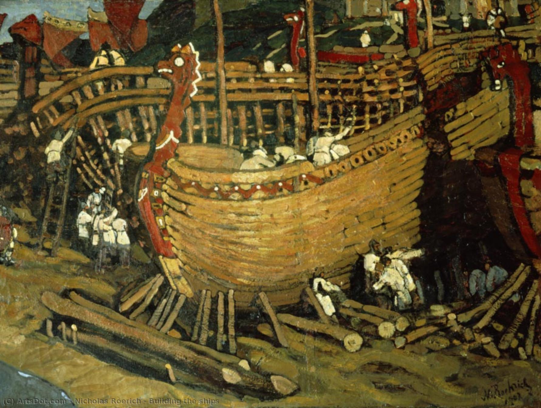 Building The Ships — Nicolás Roerich