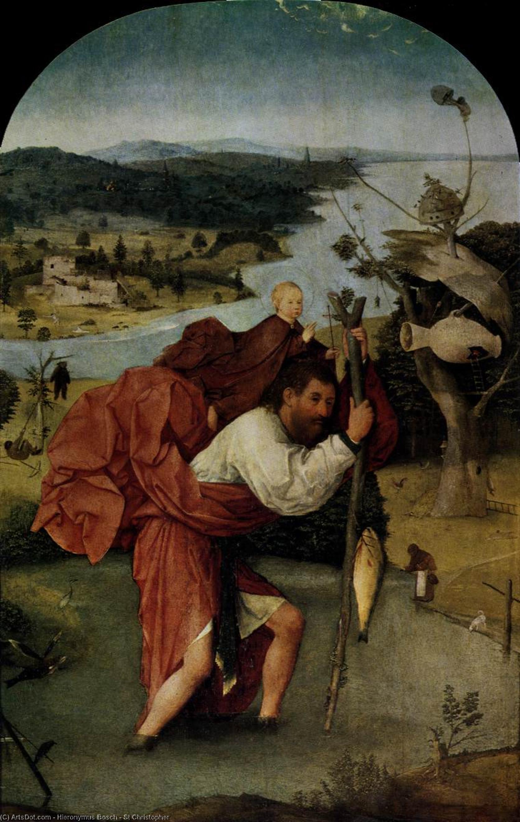 St Christopher — Еронимий Босх