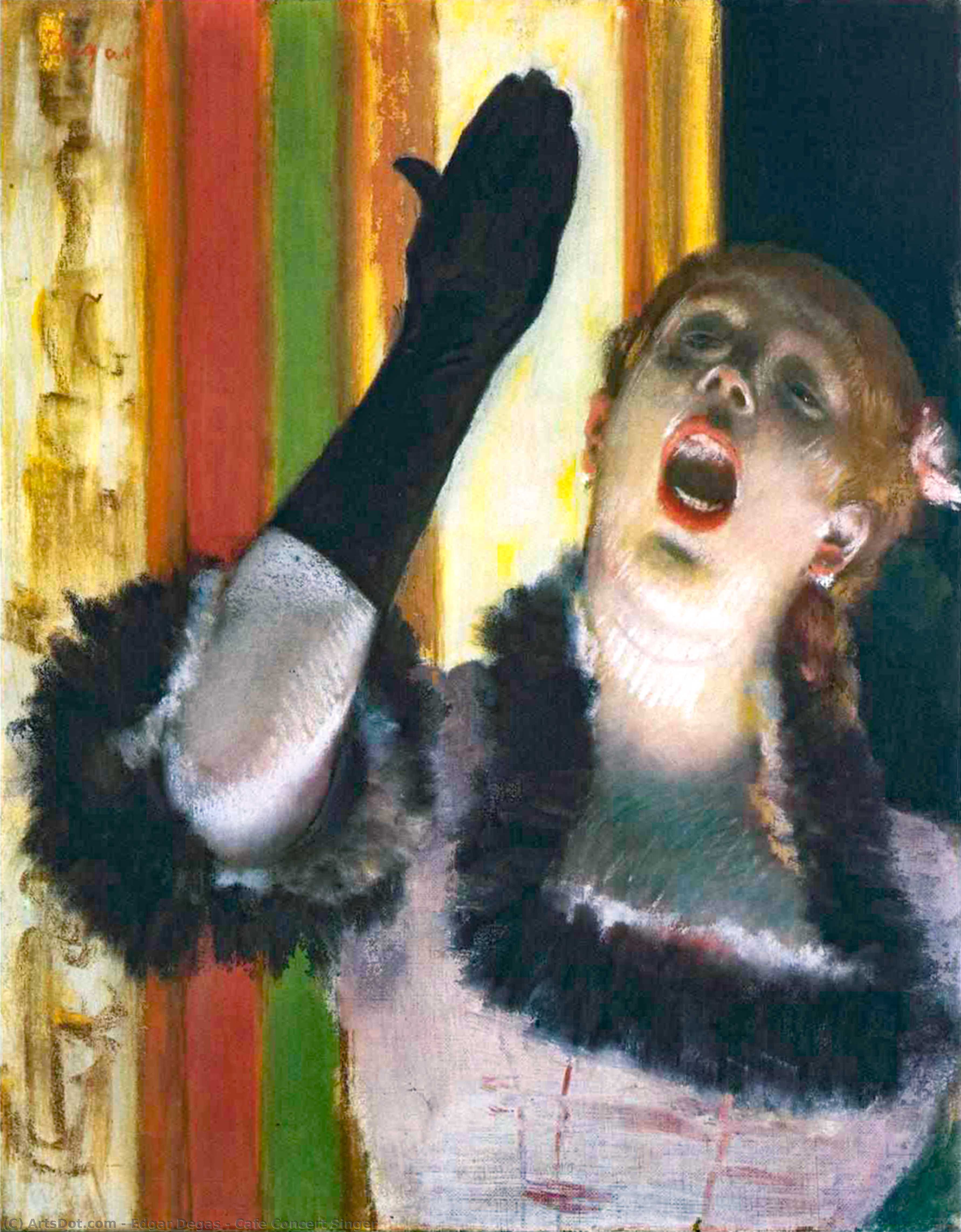 Sängerin Im Café-konzert — Hilaire-germain-edgar Degas