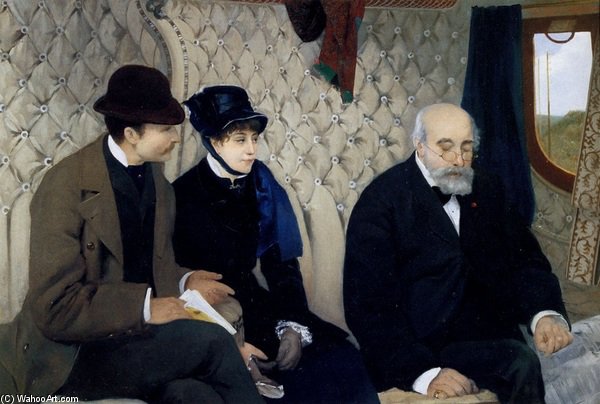 Le Depart En Voyage De Noces — Albert Ernest Carrier Belleuse