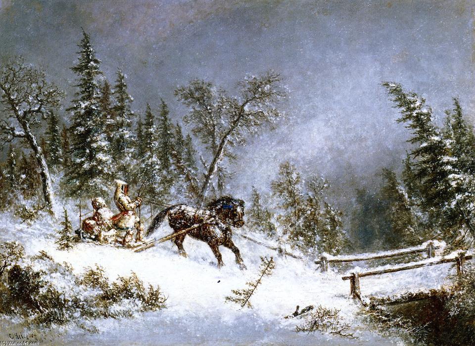 Winter Scene, Blizzard — コーネリアス・ダービッド・クリーホフ