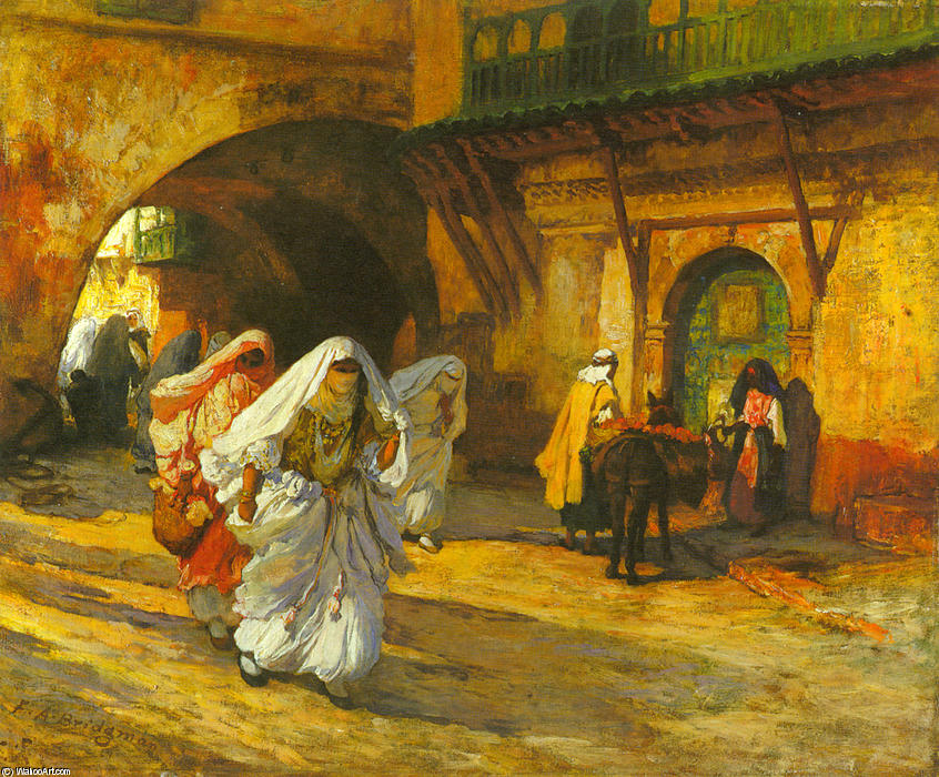 In The Souk — Frederick Arthur Bridgman