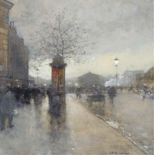 Street Scene, Paris — Dit Luigi Loir Aloys François Joseph Loir