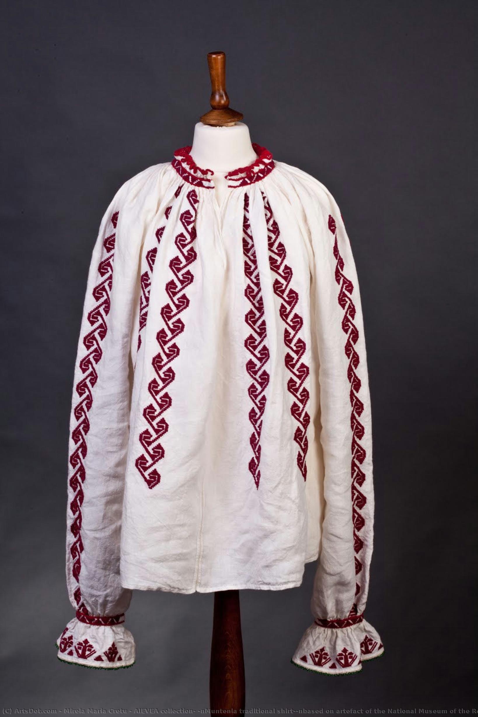 Aievea Collection; \nmuntenia Traditional Shirt;\nbased On Artefact Of The National Museum Of The Romanian Peasant — Mirela Maria Cretu