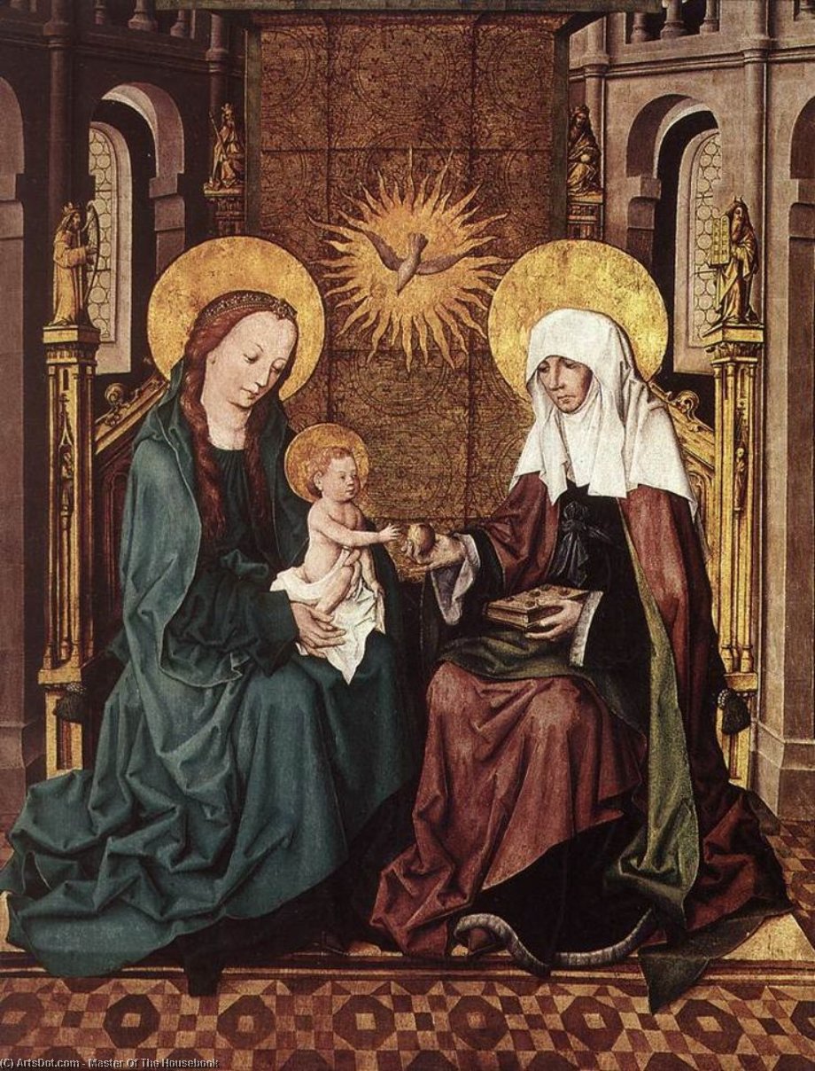 Virgin And Child With St Anne — Master Of The Housebook