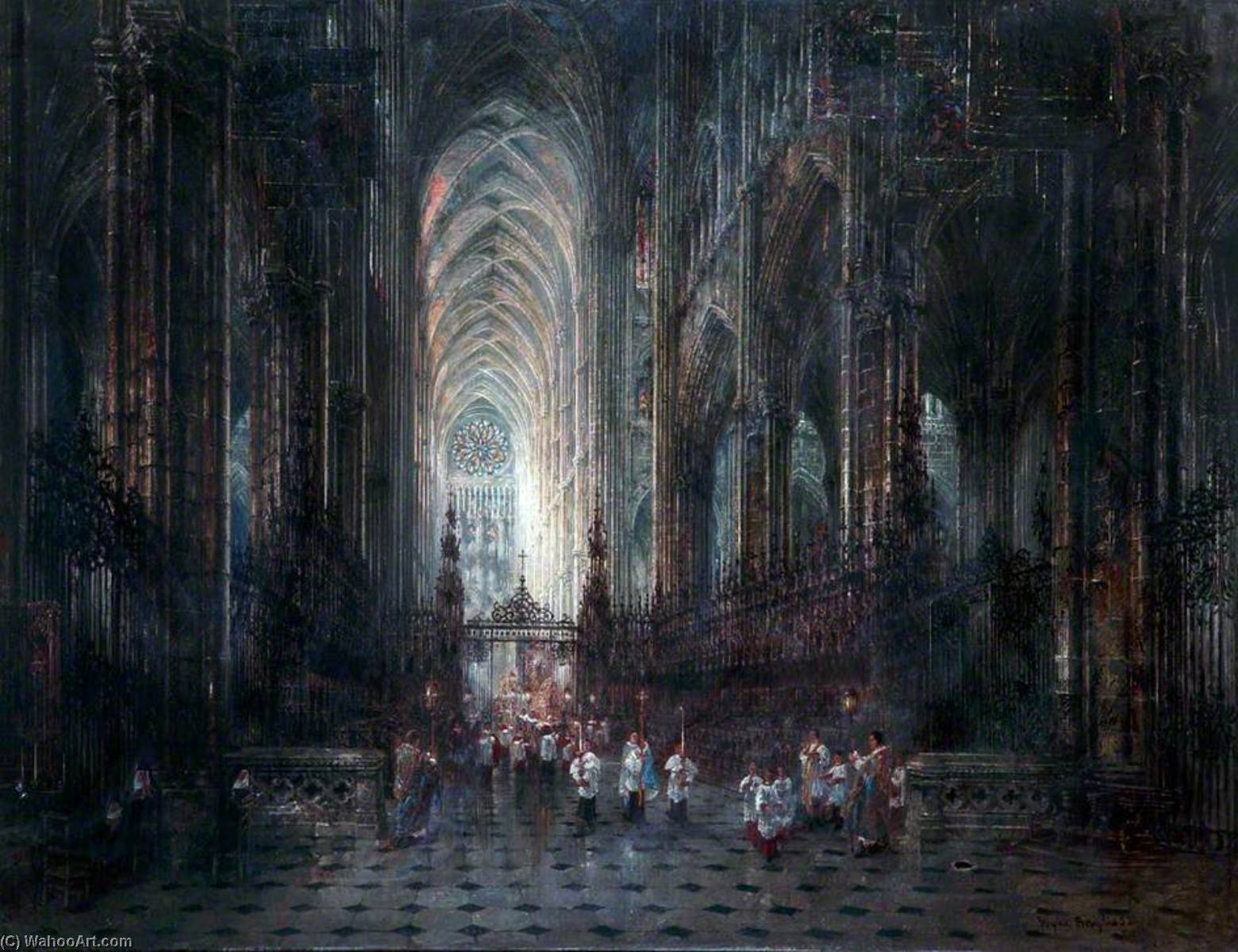 Evening, Amiens Cathedral, France — Wyke Bayliss