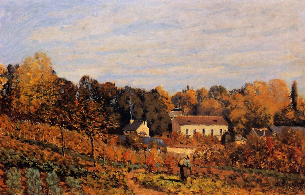 Kitchen Garden At Louveciennes — Alfred Sisley