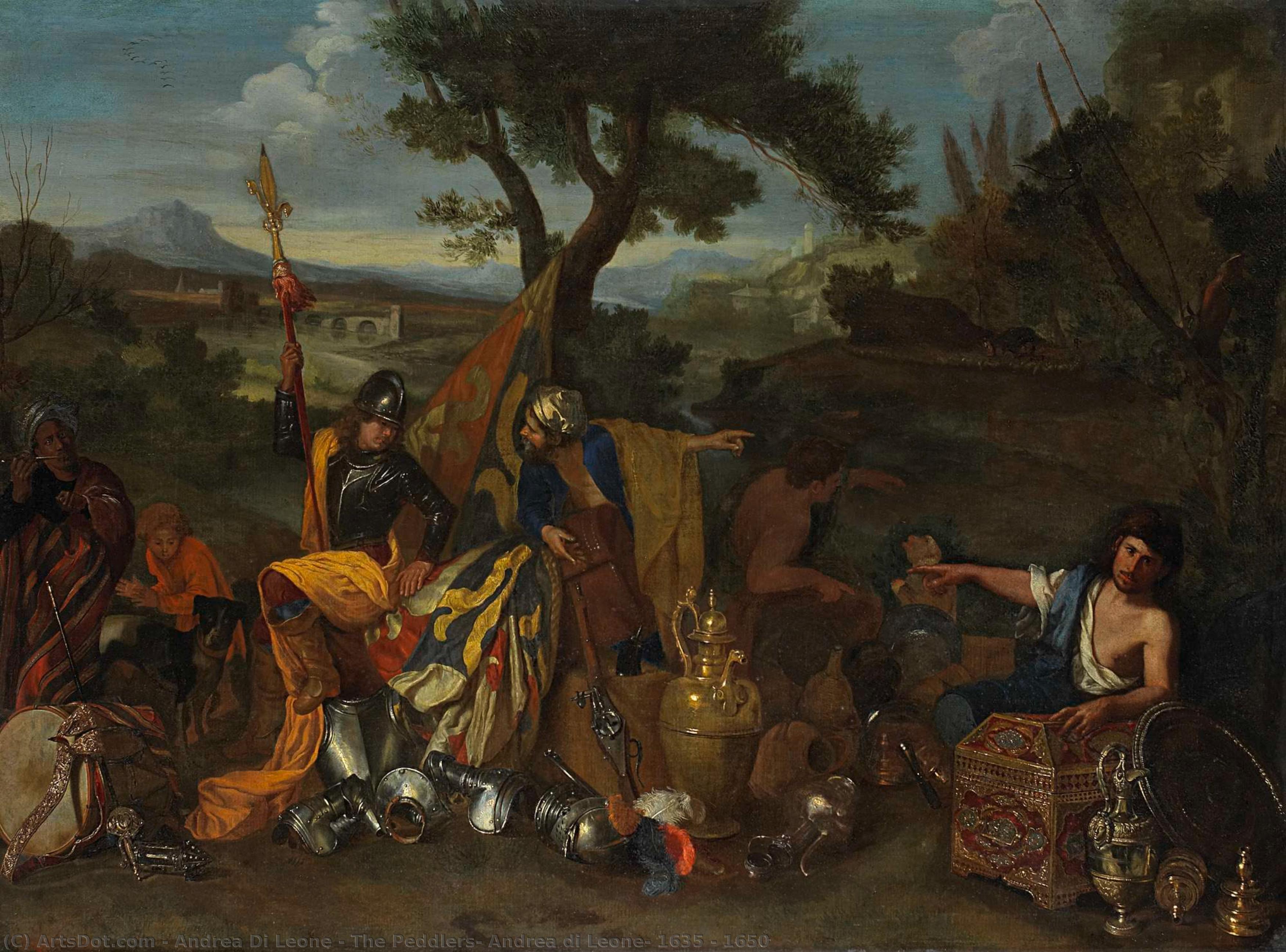 The Peddlers, Andrea Di Leone, 1635 - 1650 — Andrea Di Leone
