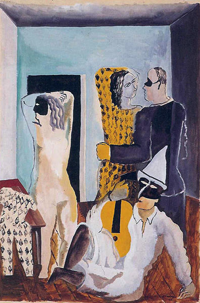 Masquerade Gold Guitarist — Ossip Zadkine