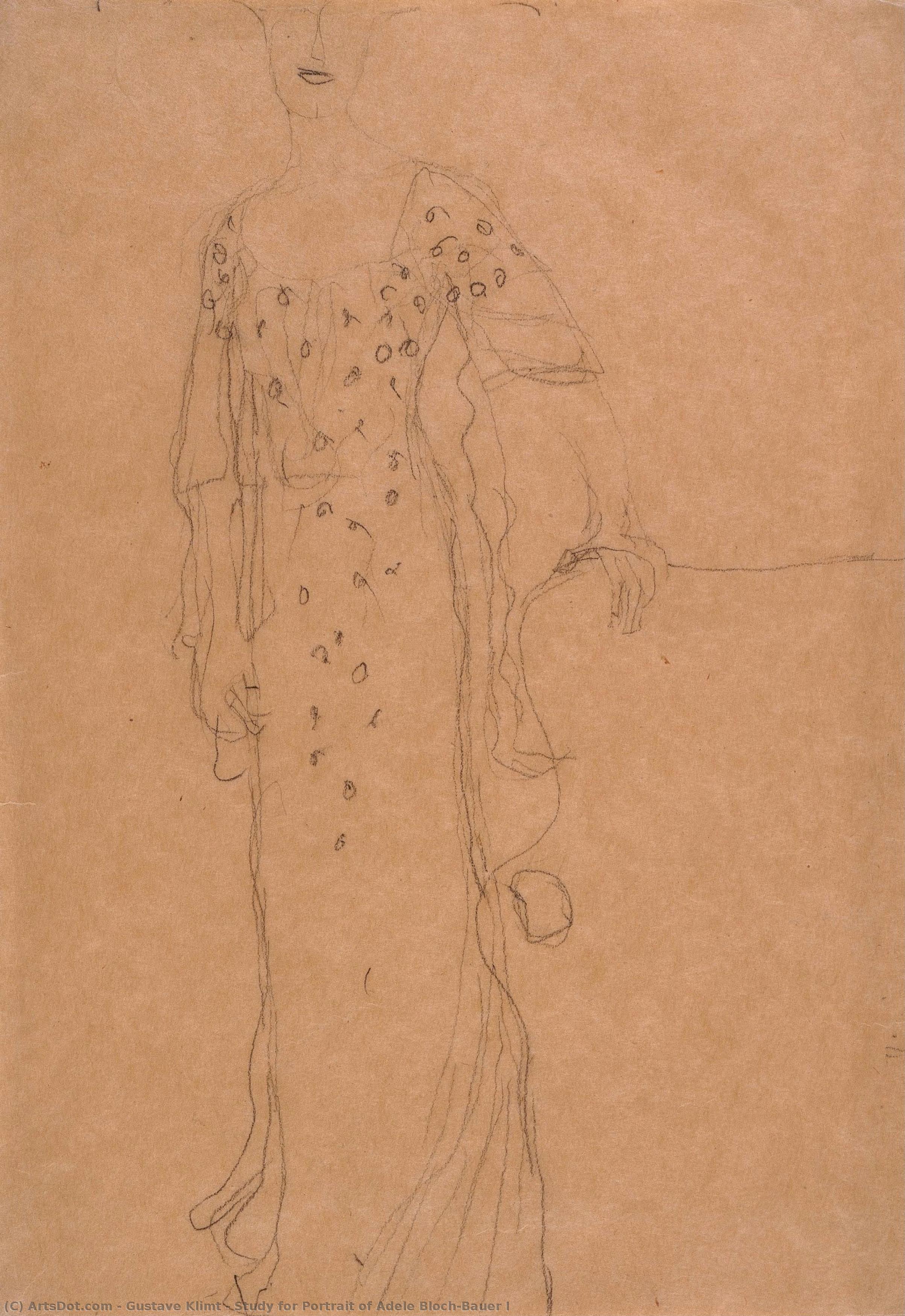 Study For Portrait Of Adele Bloch-bauer I — Густав Климт