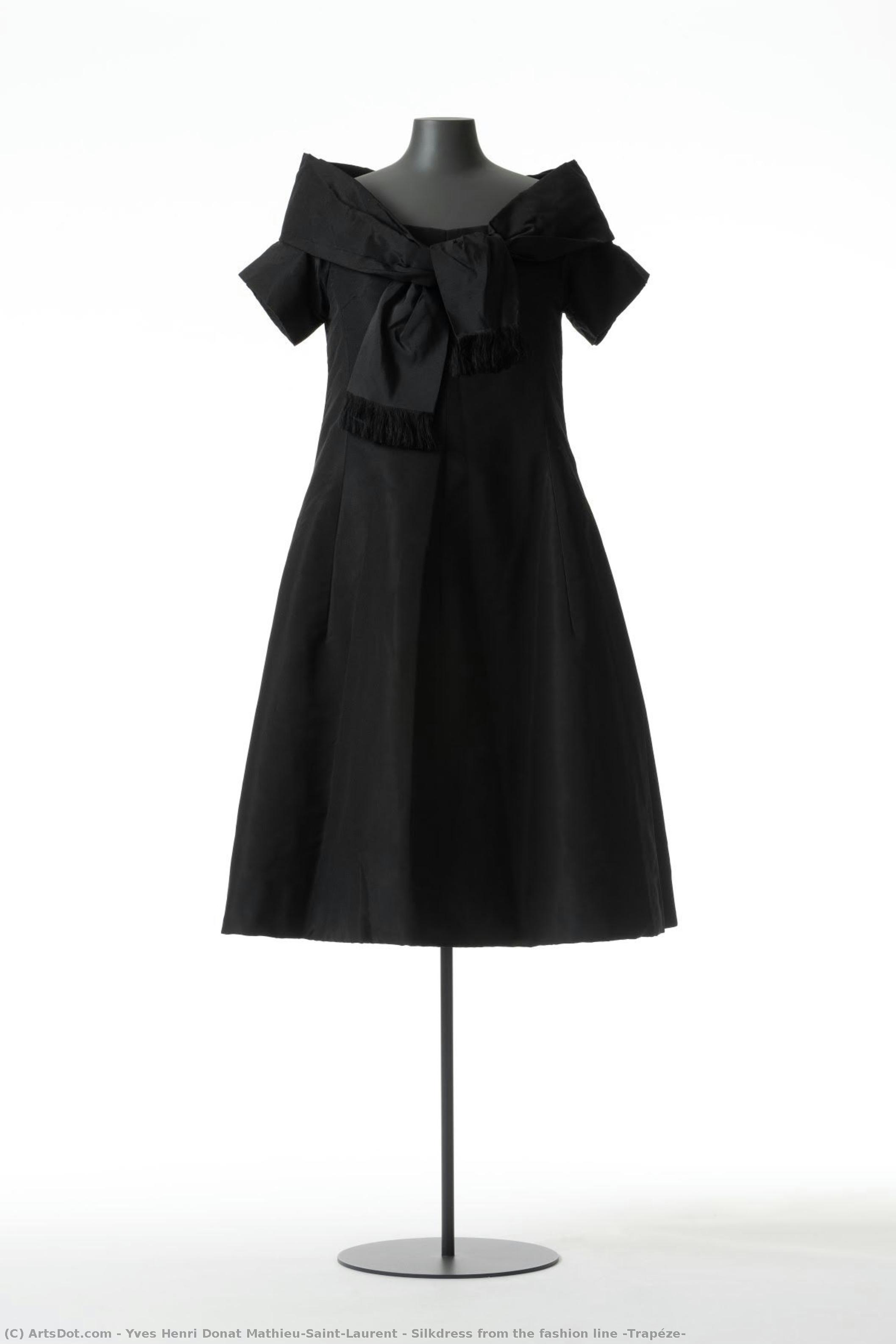 Silkdress From The Fashion Line „trapéze“ — Yves Saint Laurent