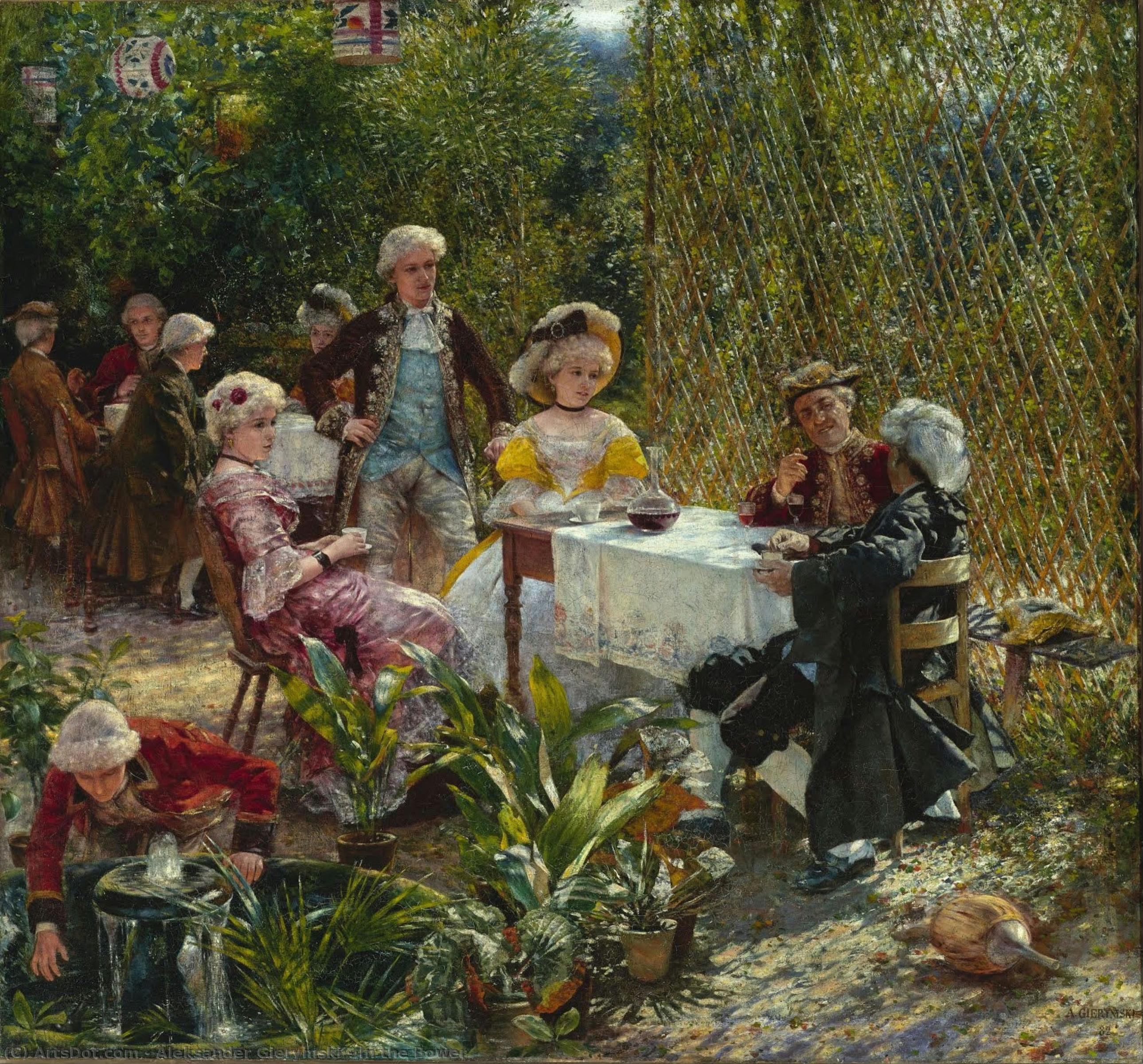 In The Bower — Aleksander Gierymski