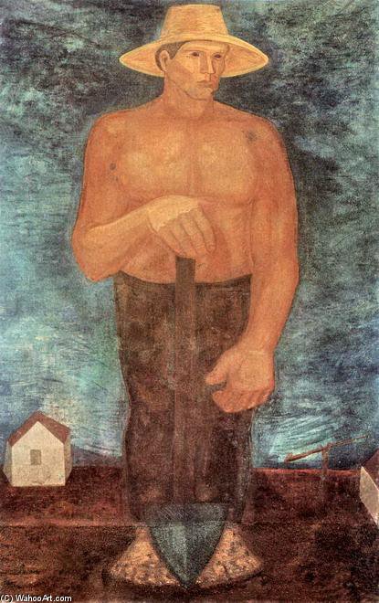 Peasant With A Spade — Istvan Desi Huber