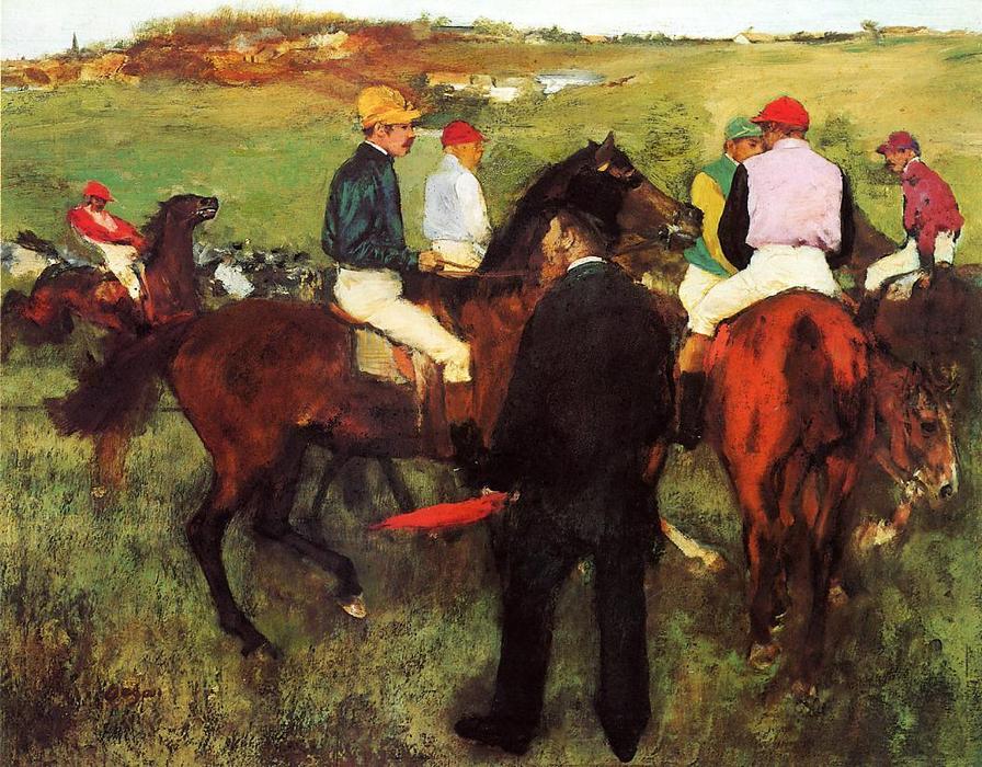 Racehorses At Longchamp — Hilaire-germain-edgar Degas
