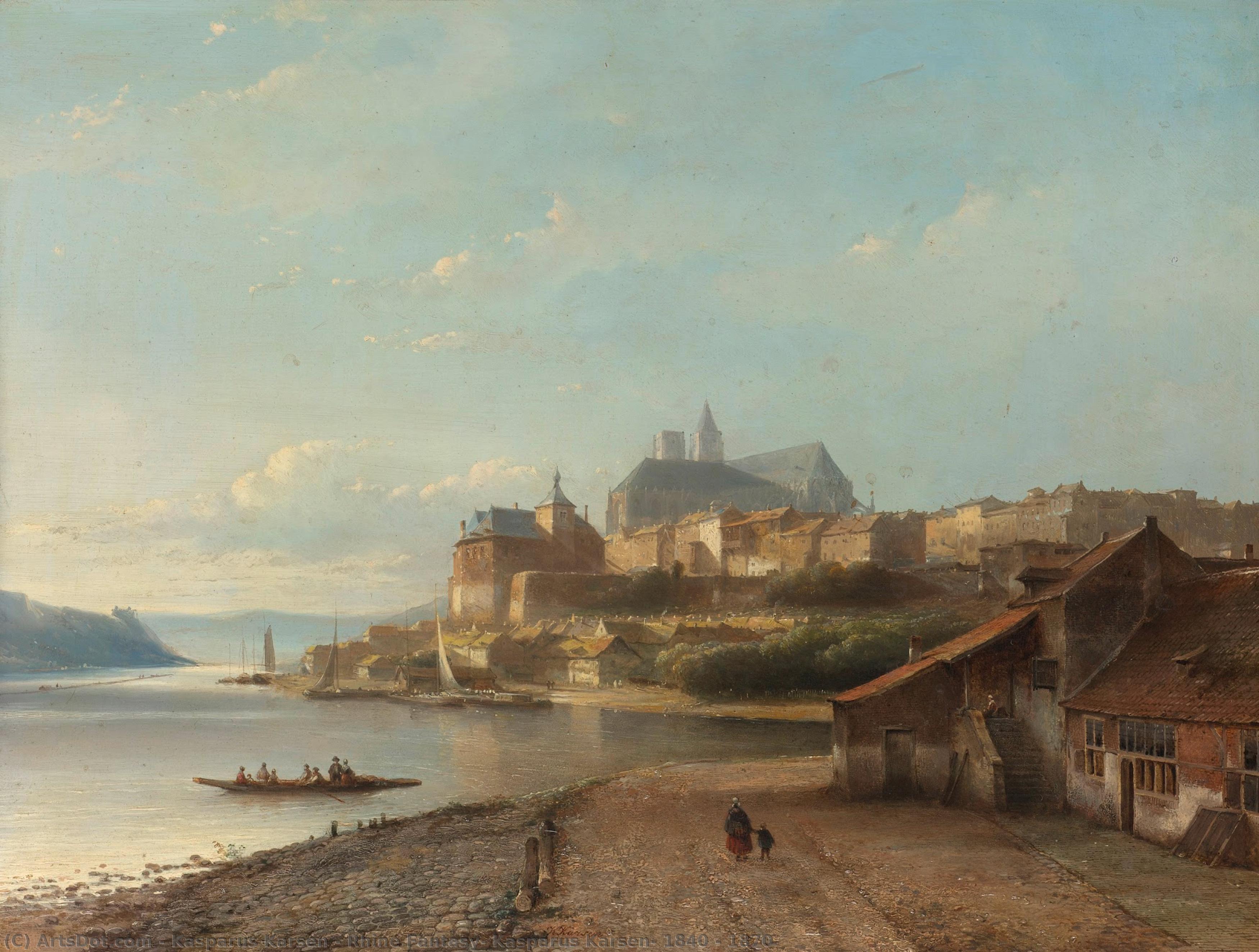 Rhine Fantasy, Kasparus Karsen, 1840 - 1870 — Kasparus Karsen