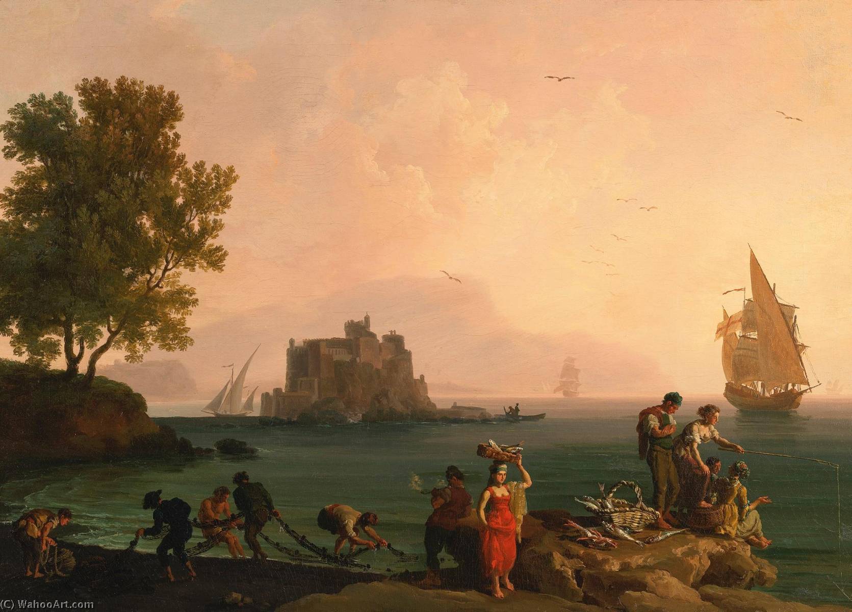 Coastal Landscape Near Naples — Pierre Jacques Volaire