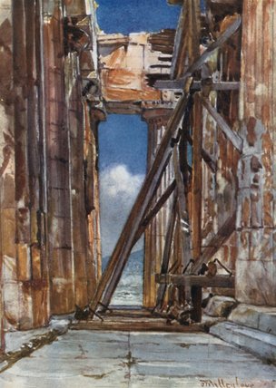 The Western Portico Of The Parthenon — John Fulleylove