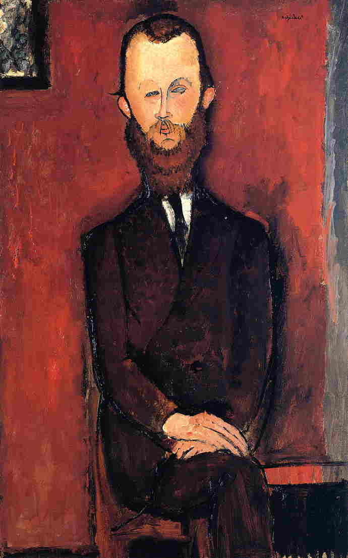 Count Weilhorski (also Known As Portrait Of Count W. - Unfinished) — モディリアーニ