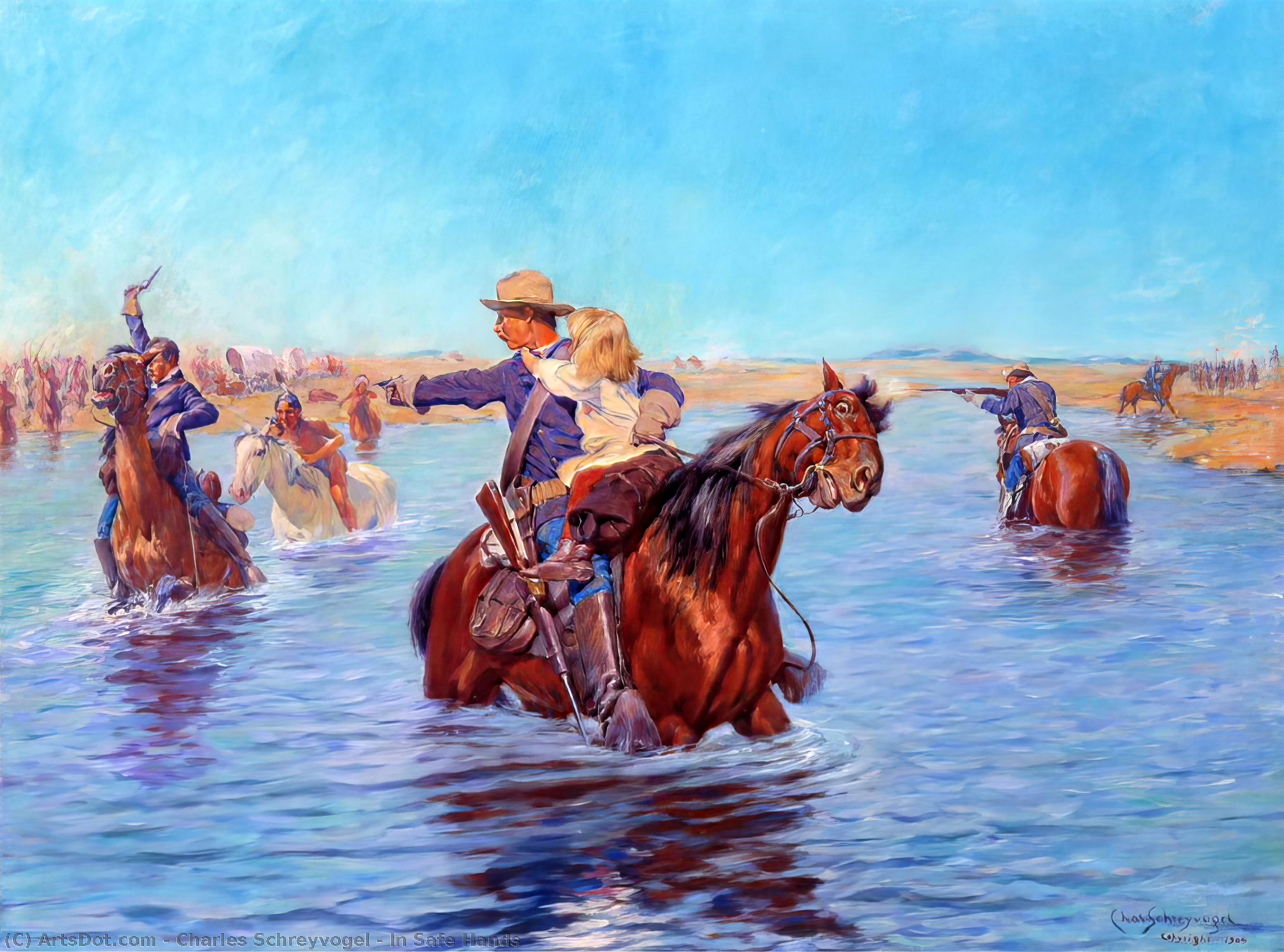 In Safe Hands — Charles Schreyvogel