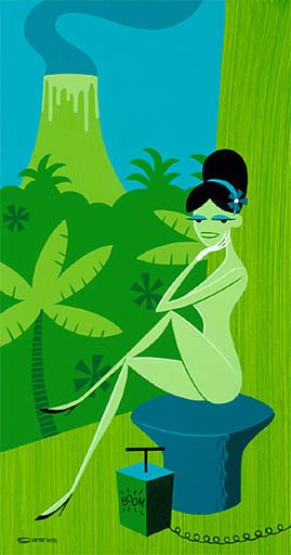 Volcano Gooddess — Josh Agle (shag)