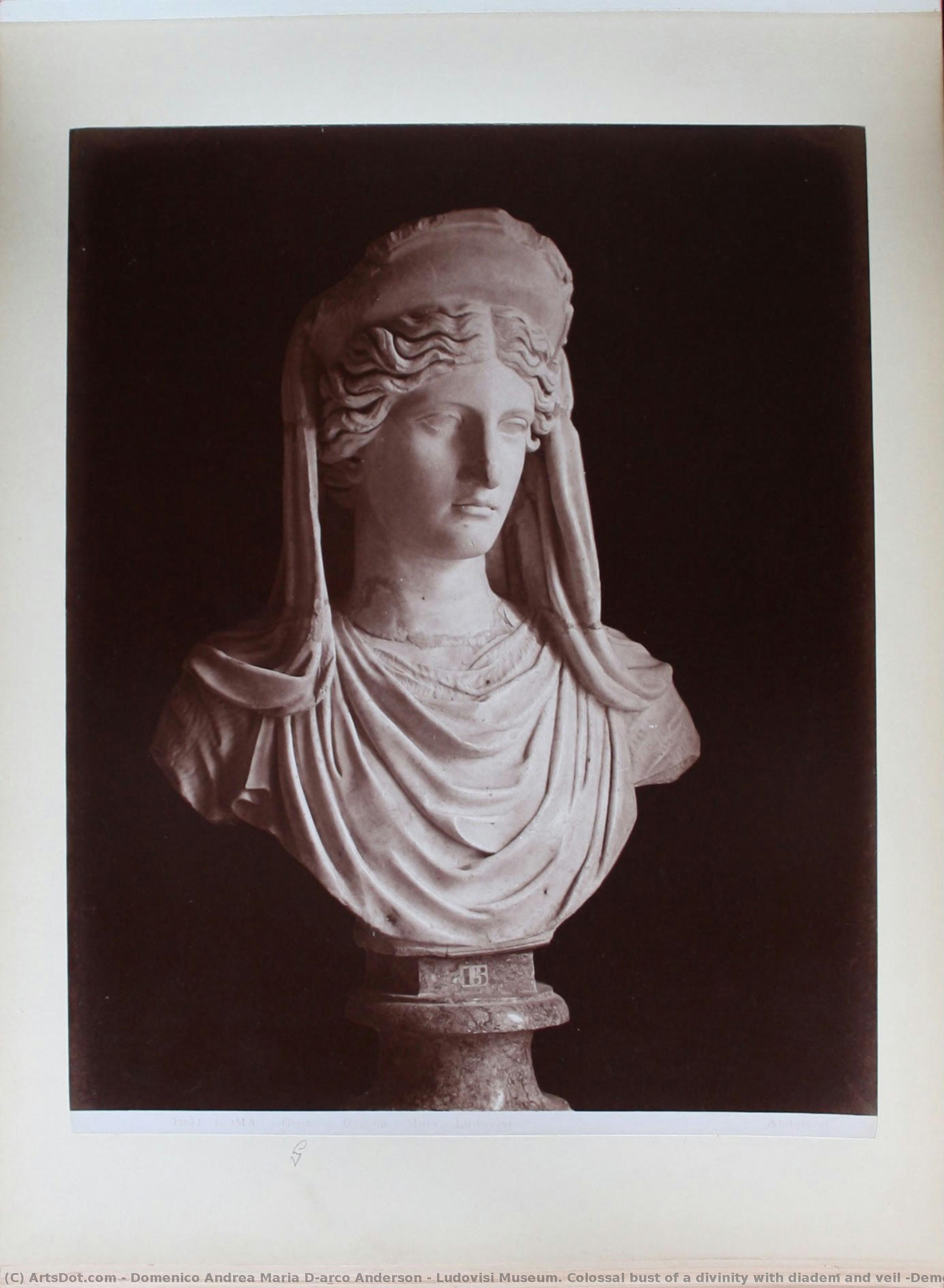 Ludovisi Museum. Colossal Bust Of A Divinity With Diadem And Veil (demeter?) — Domeniko Anderson