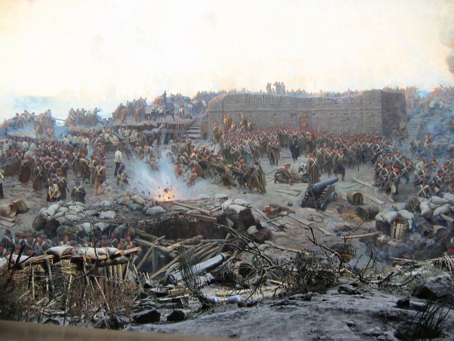 The Siege Of Sevastopol (detail) — Franz Roubaud