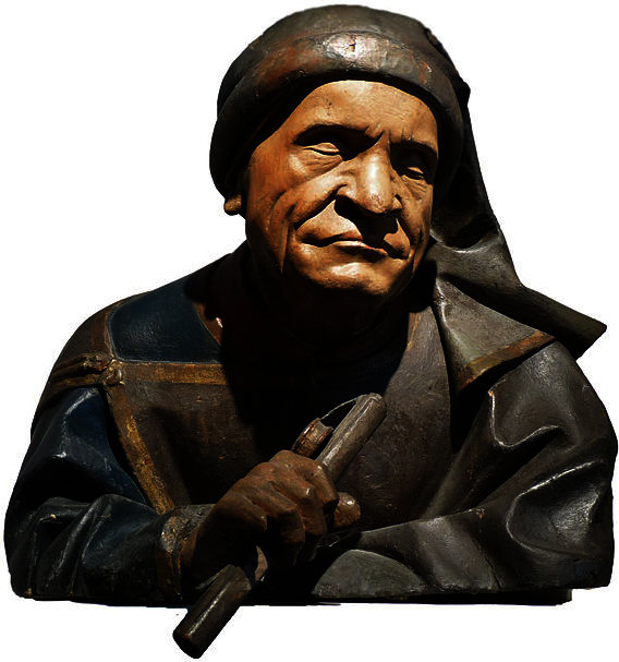 Nicolas De Haguenau-buste D'homme Accoudé 1 - Musée De L'œuvre Notre-dame — Nikolaus Haguenauer
