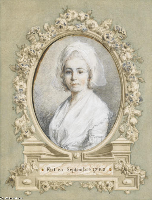 Portrait De Femme En Buste, Coiffée D'un Fichu — Henri Pierre Danloux