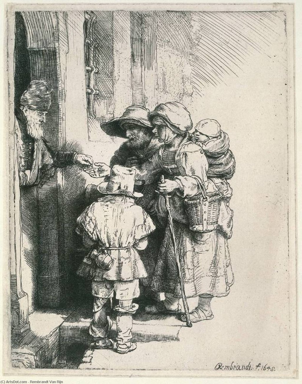 Beggars At The Door — レンブラント・ファン・レイン