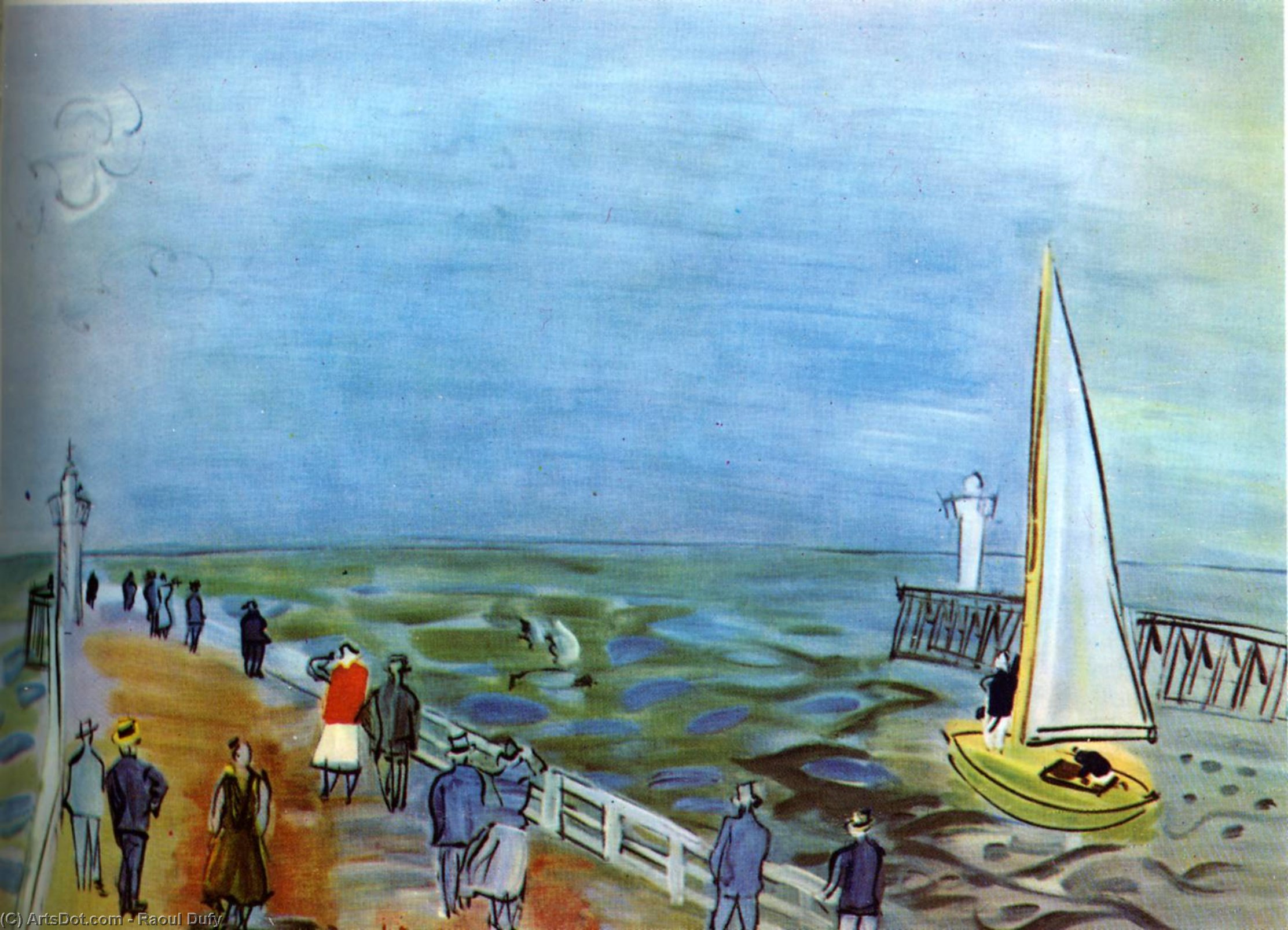 The Sea In Deauville — Raoul Dufy