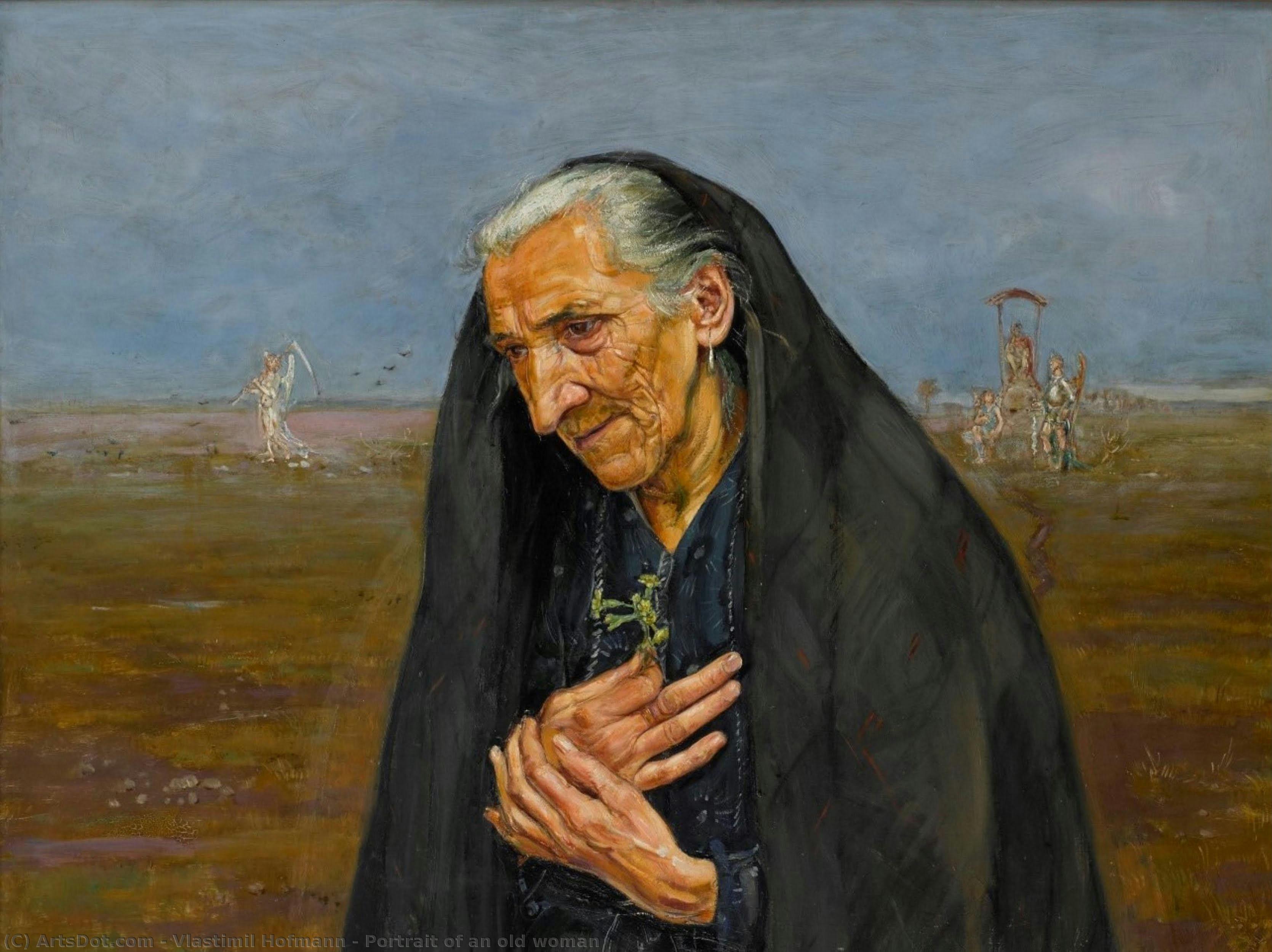 Portrait Of An Old Woman — Vlastimil Hofmann