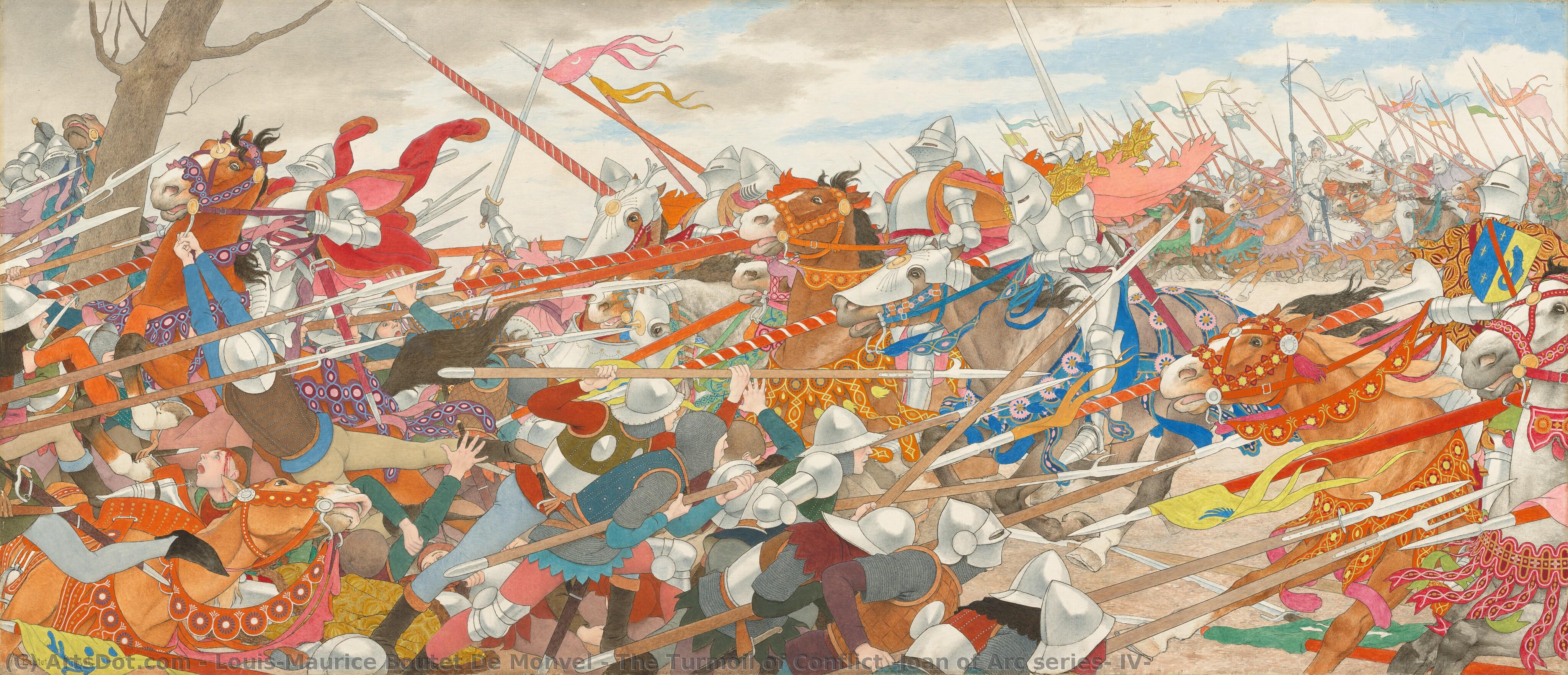 The Turmoil Of Conflict (joan Of Arc Series: Iv) — Louis-maurice Boutet De Monvel