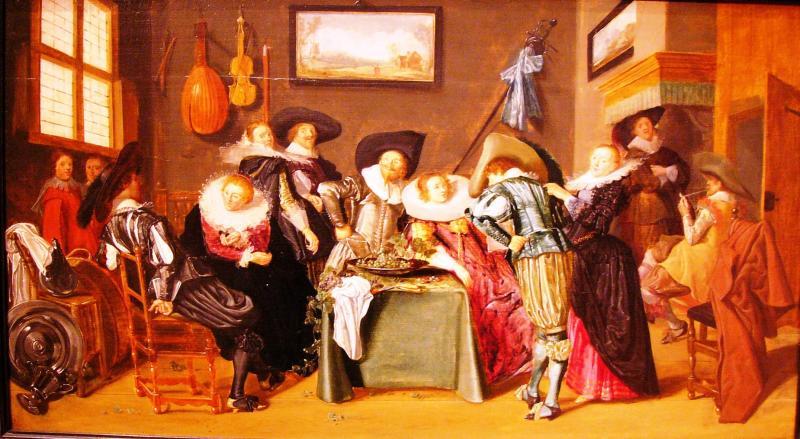 The Merry Company — Dirck Hals