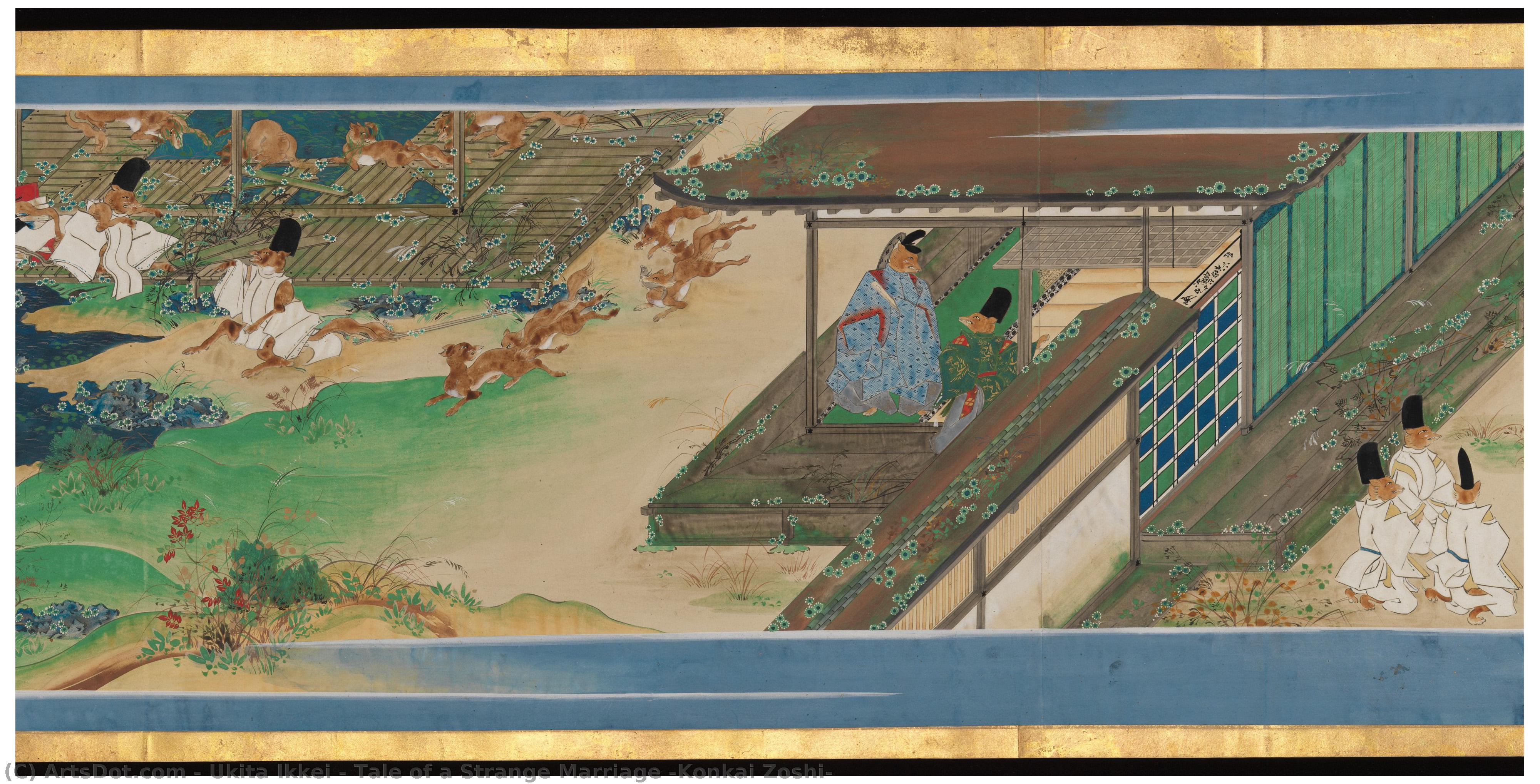 Tale Of A Strange Marriage (konkai Zoshi) — Ukita Ikkei (浮田一蕙)