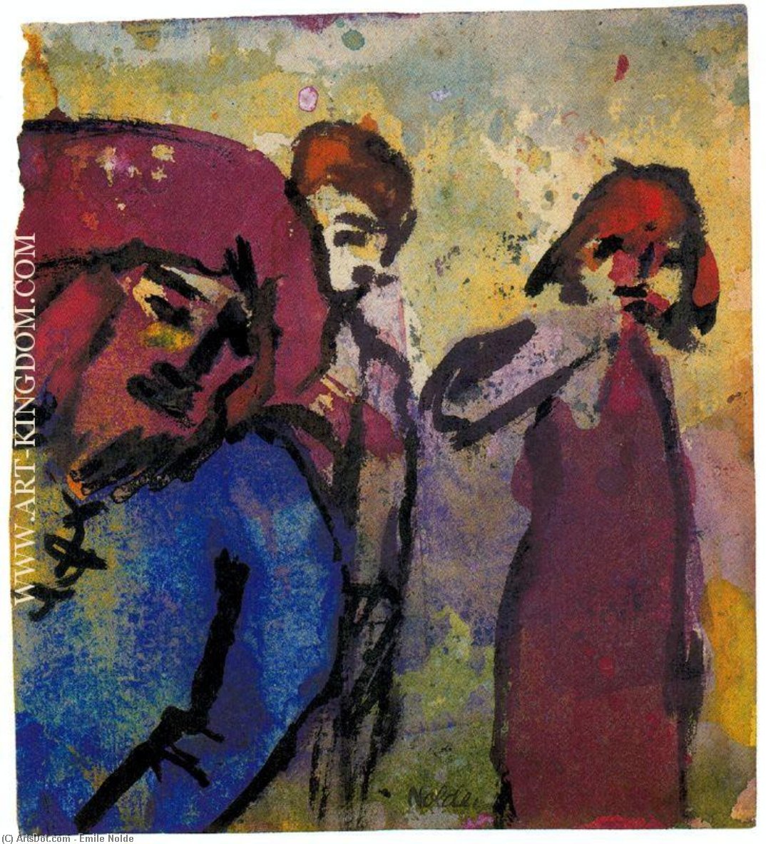 Three Figures — Эмиль Нолде