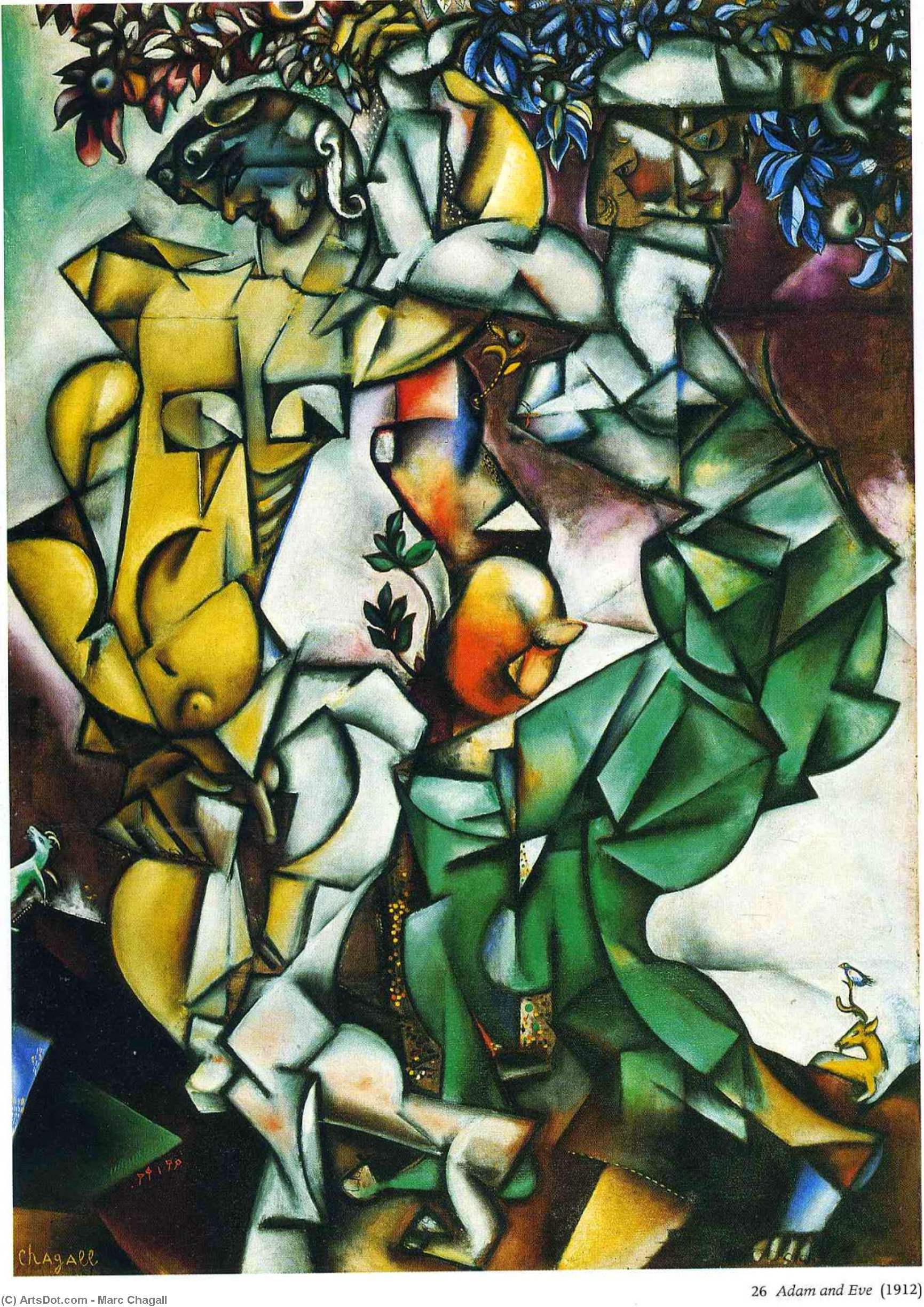Adam And Eve — Marc Chagall