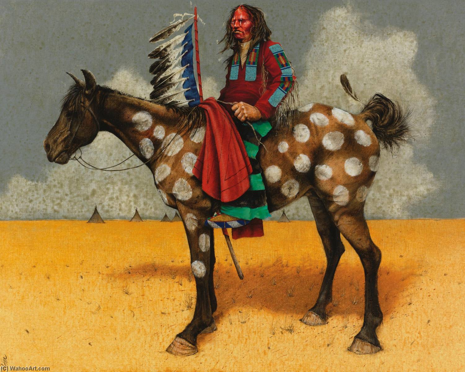Indian Astride Spotted Pony — Paul Pletka