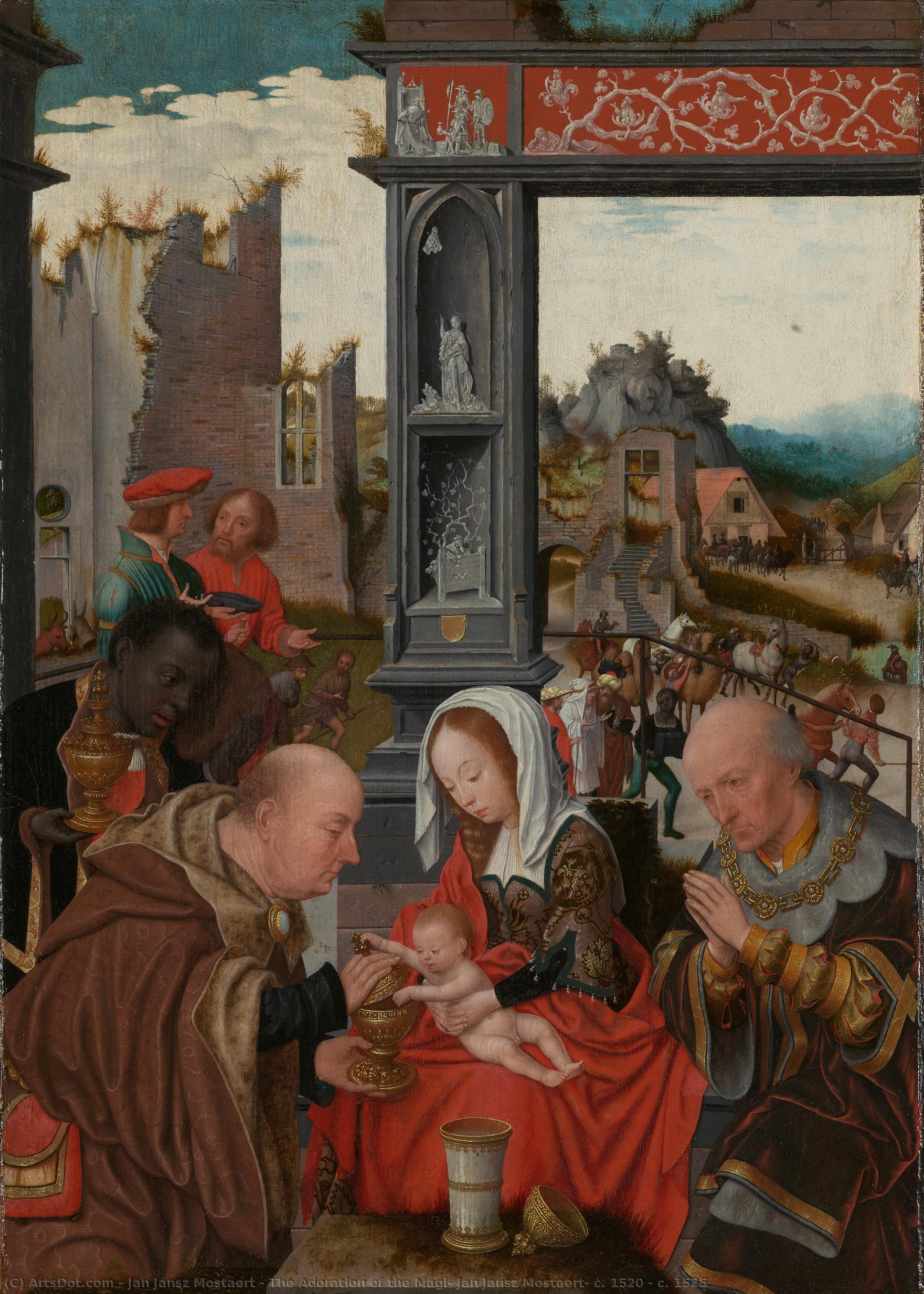 The Adoration Of The Magi, Jan Jansz Mostaert, C. 1520 - C. 1525 — Jan Jansz Mostaert