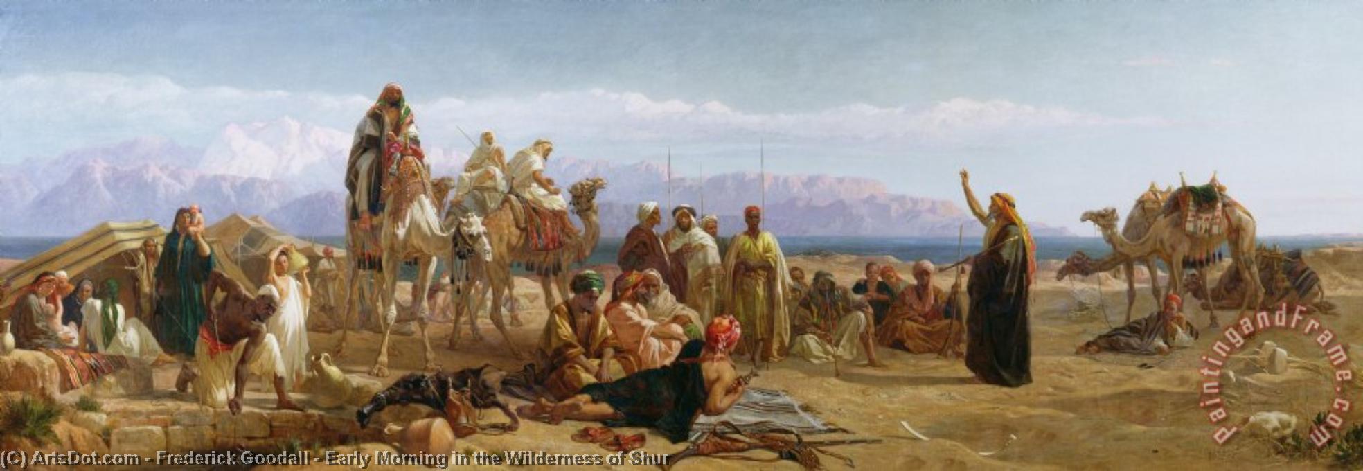 Early Morning In The Wilderness Of Shur — Frederick Goodall