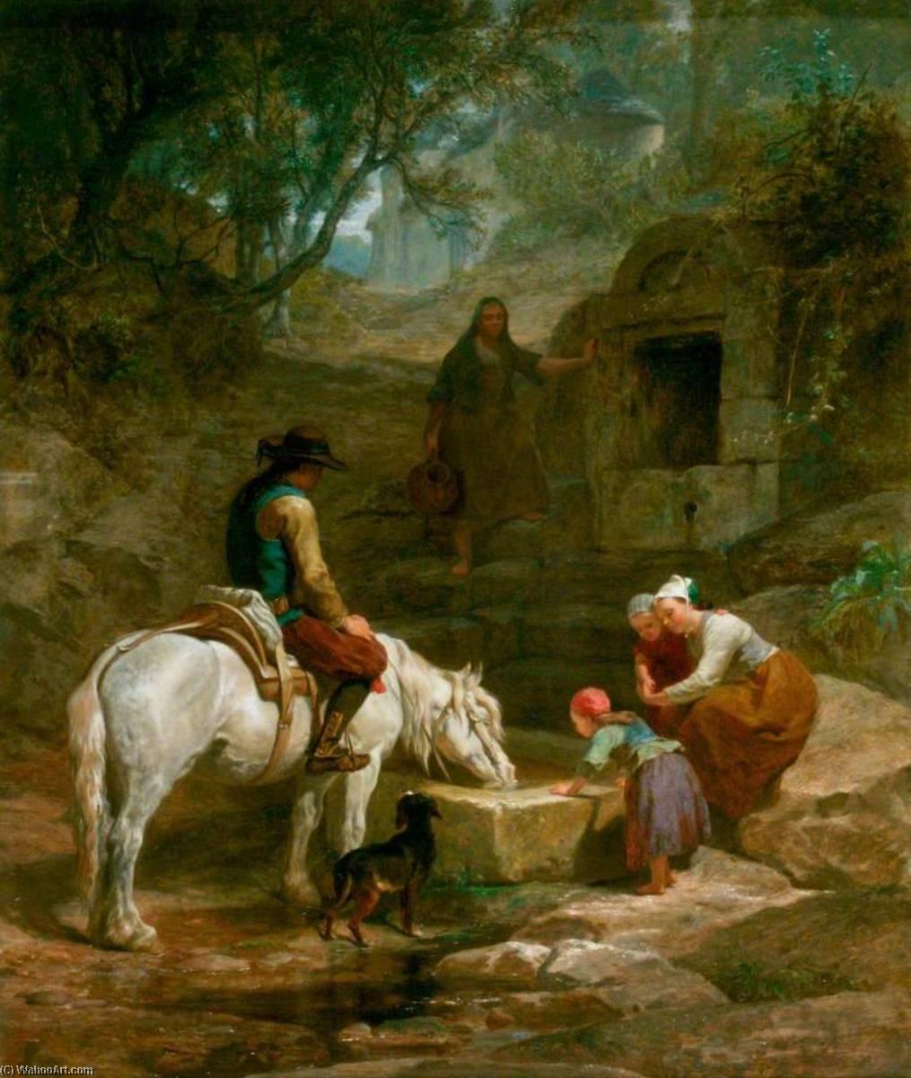 The Drinking Trough A Scene In Brittany — Frederick Goodall