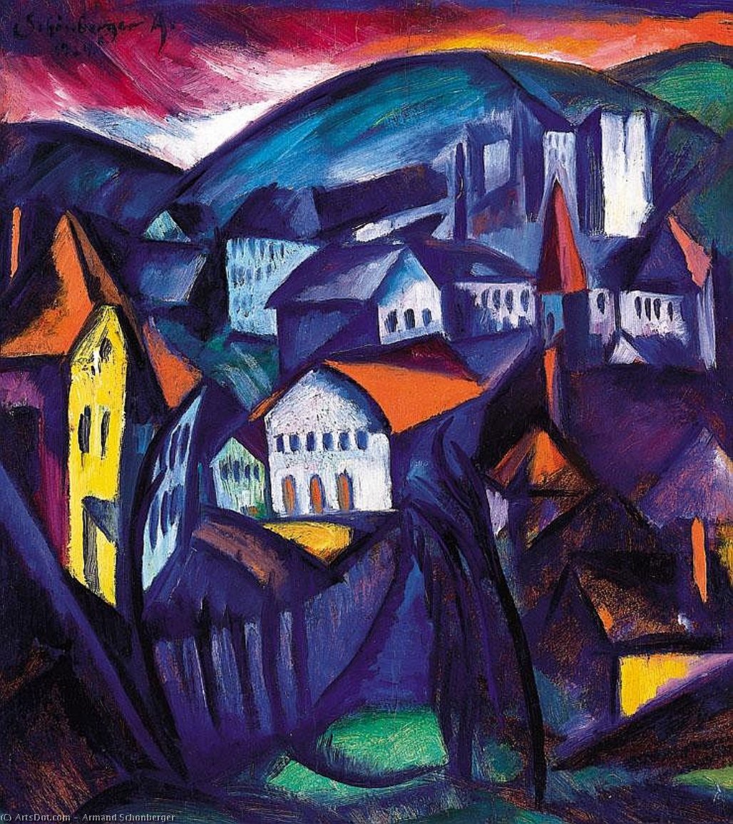 Hilly Landscape With Houses — Armand Schonberger