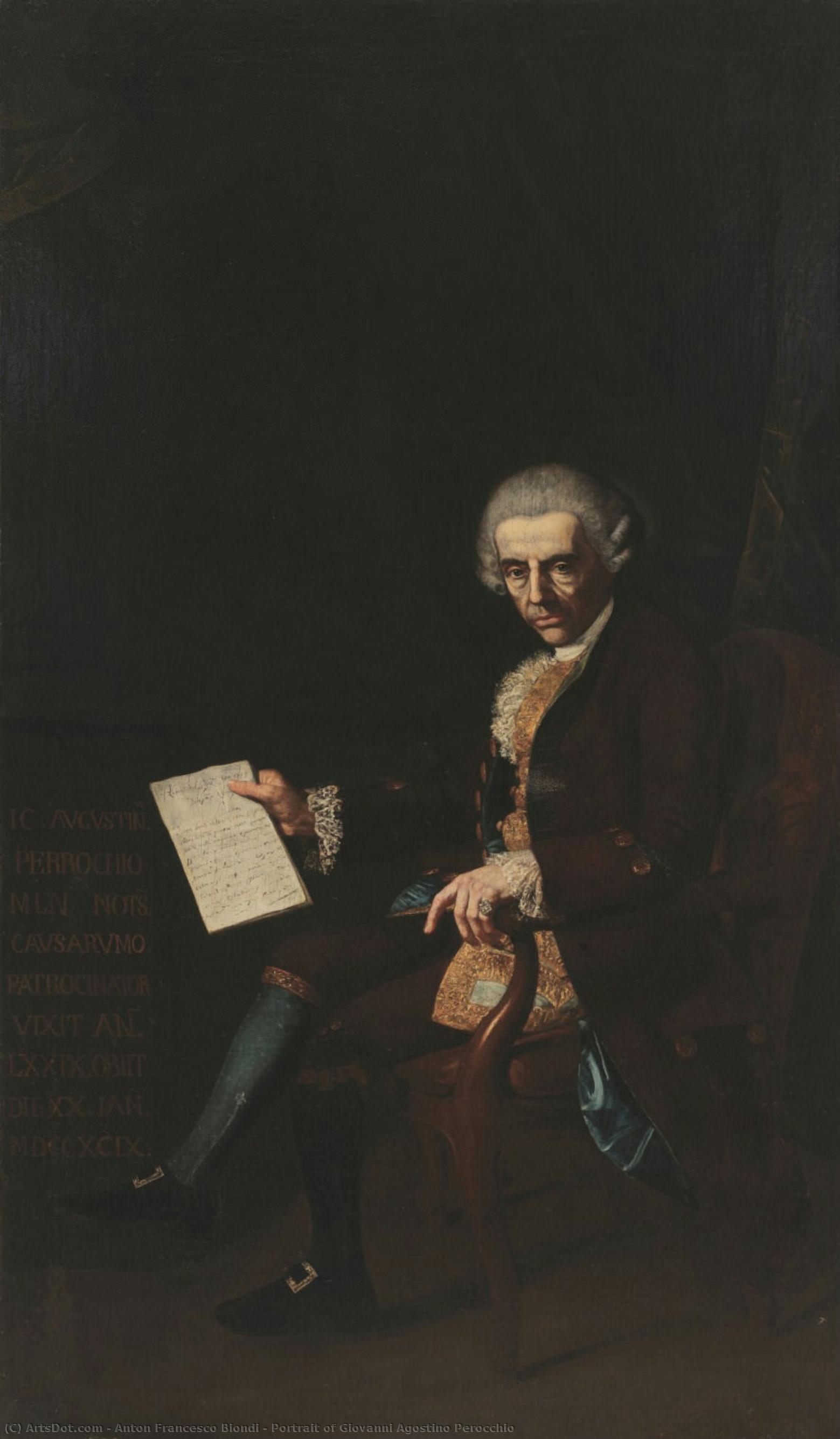 Portrait Of Giovanni Agostino Perocchio — Anton Francesco Biondi