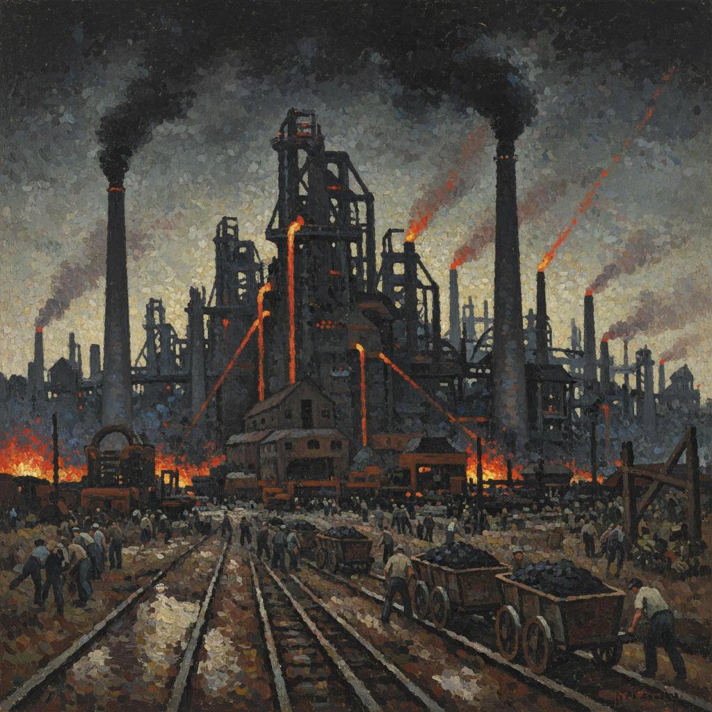 The Ember Of Industry: A Symphony Of Soot And Steel — Hortense Caron