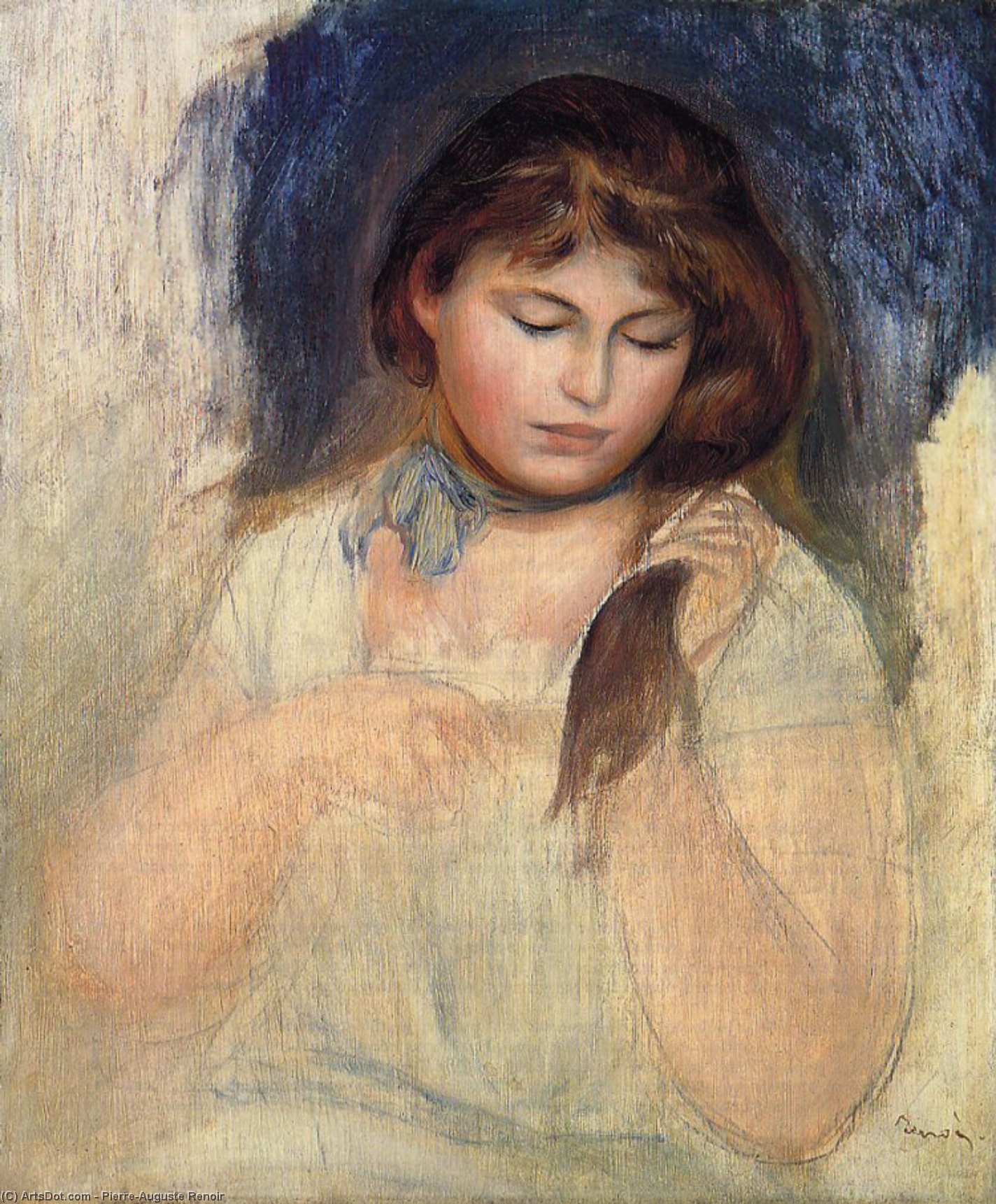 Head Of Gabrielle — ピエール＝オーギュスト・ルノワール