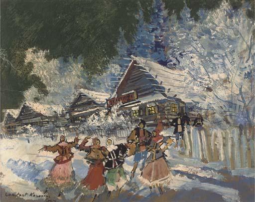 Dancers In The Snow — Konstantin Alexeievitch Korovin