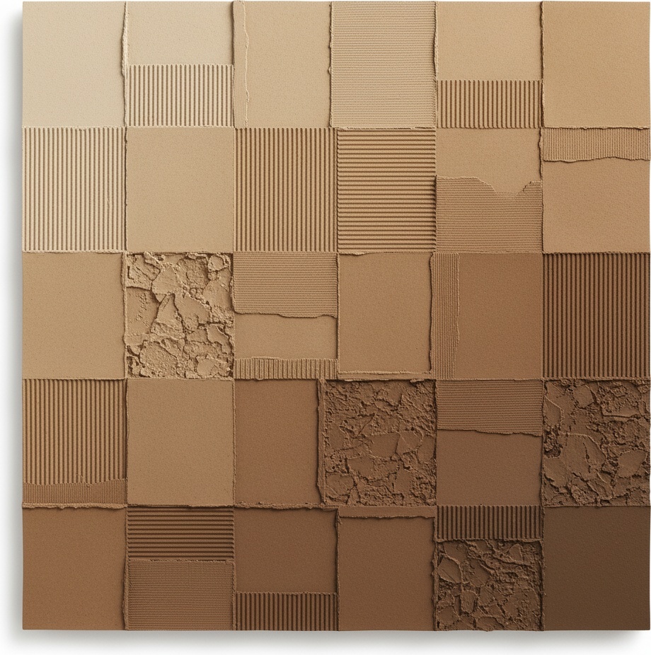 Fragmented Earth: A Monochromatic Study Of Tactile Memory And Timeless Textural Layers — David Moreau