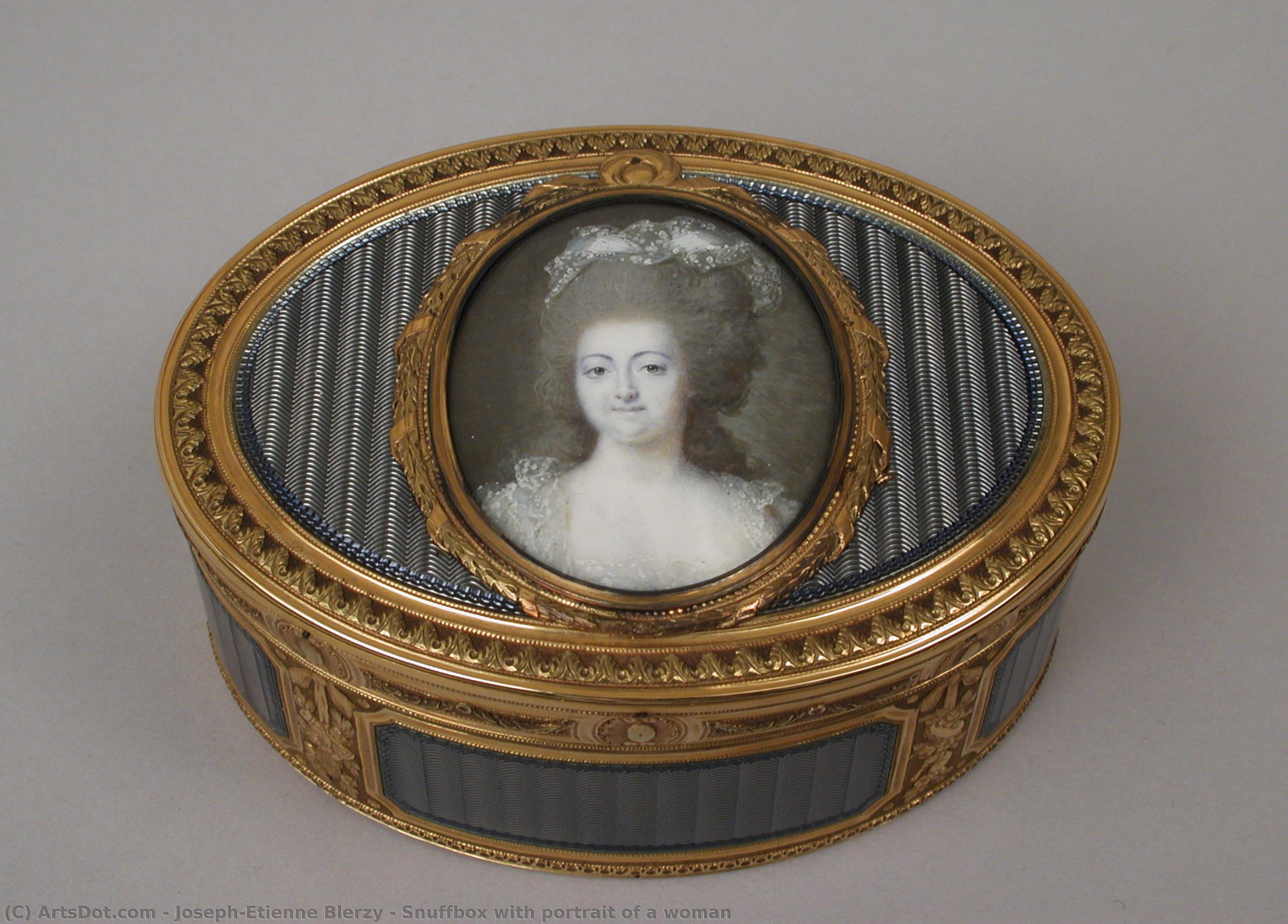 Snuffbox With Portrait Of A Woman — Joseph-étienne Blerzy