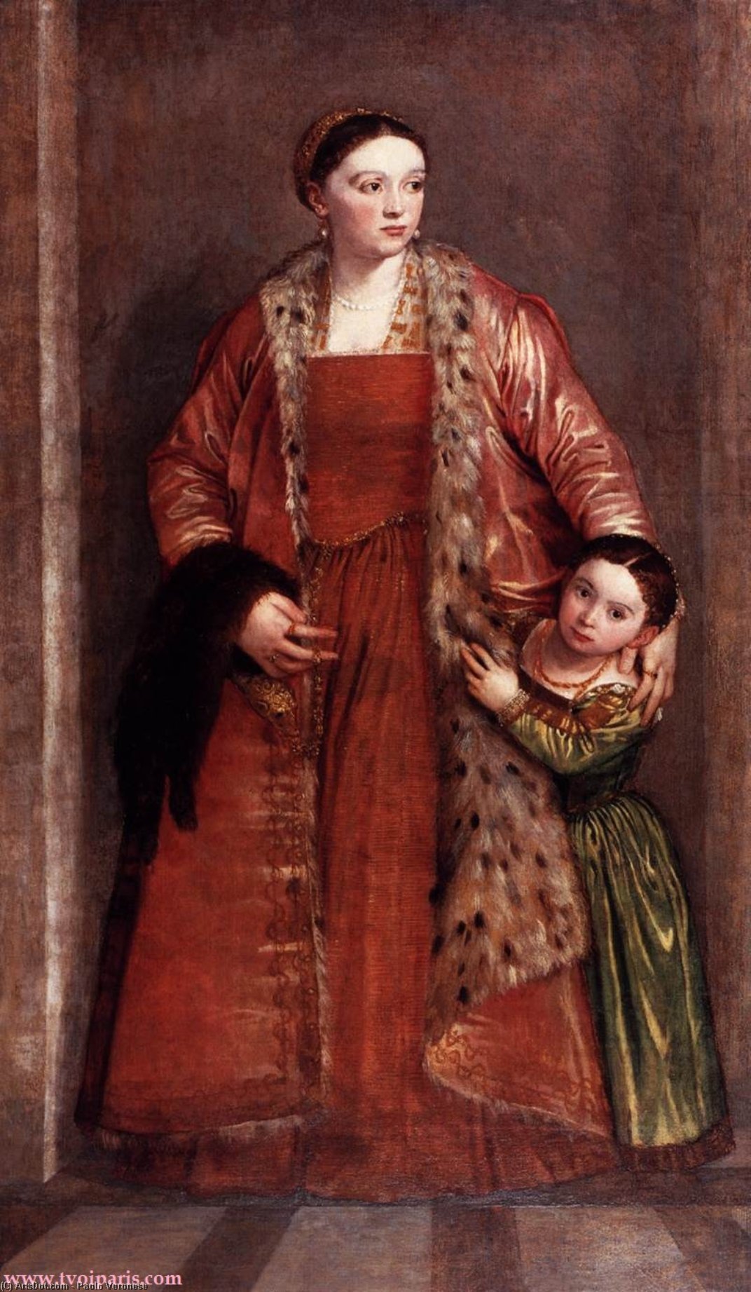 Livia Da Porto Thiene And Her Daughter Porzia — Paolo Veronese